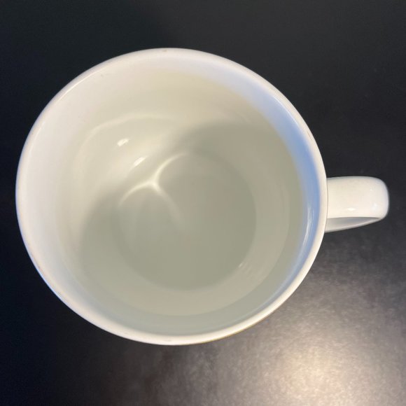 222 FIFTH Peacock Garden Fine Porcelain Oversized Jumbo Mug Turquoise and Gold - Picture 5 of 8